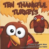 Ten Thankful Turkeys illustrated by Ewa Podleś (Rozalek)